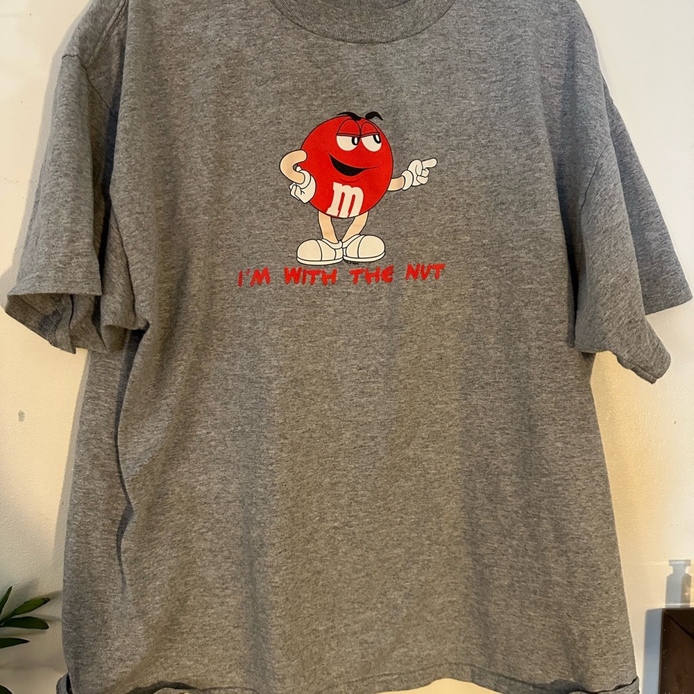 Vintage I’m with the Nut Gray M&M's Graphic T-Shirt Adult XL